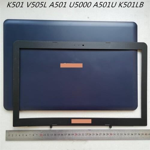 New Laptop LCD Back Cover Topcase Screen Caps lid For ASUS K501 V505L A501 U5000 A501U K501LB Bezel front Frame housing Cover