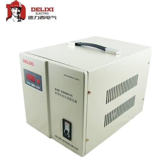 New Delixi voltage stabilizer AVR-10KVA 10KW 10000W automatic household AC regulator / TV PC Refrigerator voltage regulator
