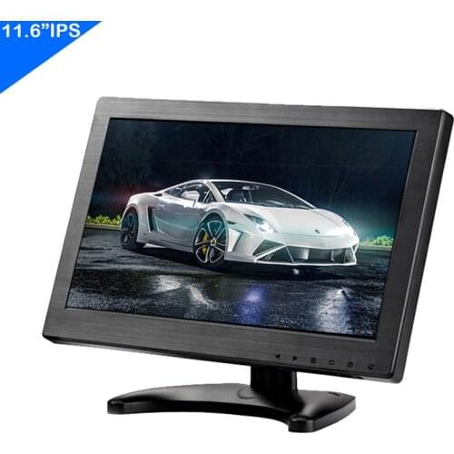 ZHIXIANDA 11.6 Inch 1366*768 Industrial Monitor BNC HDMI AV VGA USB Input For Car Microscope Display