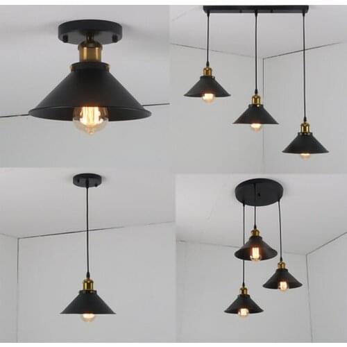 Retro American Country E27 LED pendant light Creativity restaurant Bar chandelier indoor home bedroom decoration hanging lamp