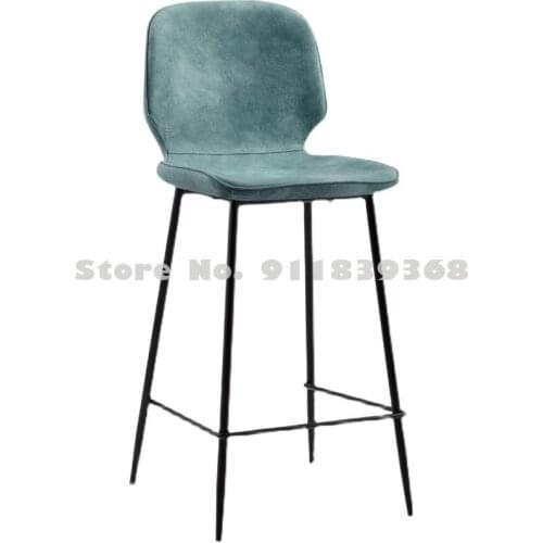 Nordic Bar Chair Modern Simple Home Back Front Desk High Chair Light Luxury Bar Chair High Stool Bar Stool