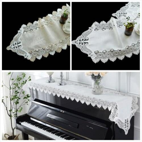 Modern Minimalist Water Soluble Embroidery Lace Luxury Table Runner Flag Hotel Villa Home Fashion Decoration Camino De Mesa
