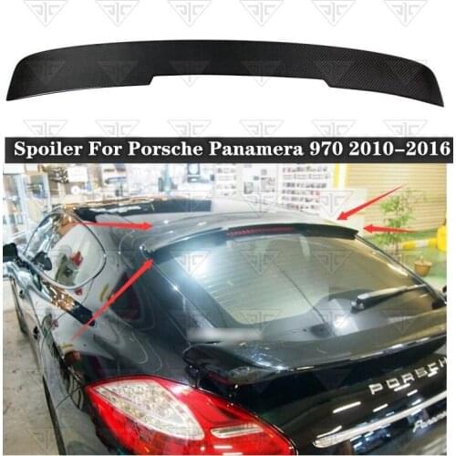 High Quality Carbon fiber Rear Trunk Roof Spoiler For Porsche Panamera 970 2010-2016