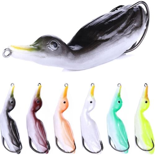 10cm 20g Duck Floating Soft Lure Shad Wobblers Silicone Fishing Lures Worm Artificial Bait Pike Fishing Tackle Crankbait