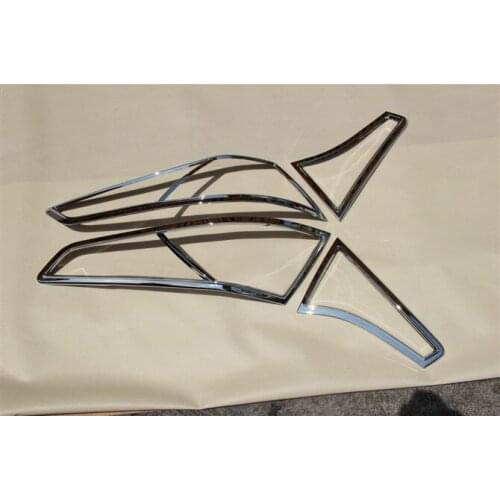 ABS Chrome Rear Headlight Lamp Cover for 2011-2012 KIA K5 Car styling