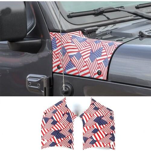 ABS Hood Angle Wrap Protector Cover For Jeep Wrangler JL JT Gladiator 2018-2020 Car parts