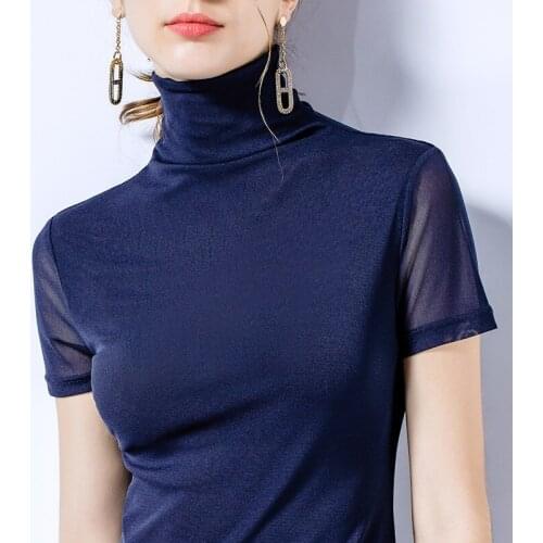 Women T-Shirts summer Tops Tees Slim Short sleeve Sexy T-Shirts Women AL29113