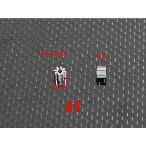 CNC Aluminum 8T Teeth Engine Pinion Gear for Motor Gears (2pcs/set)