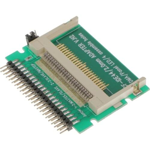 1Pcs Compact Flash CF Card To Laptop 2.5" 44Pin IDE Hard Drive SSD Adapter