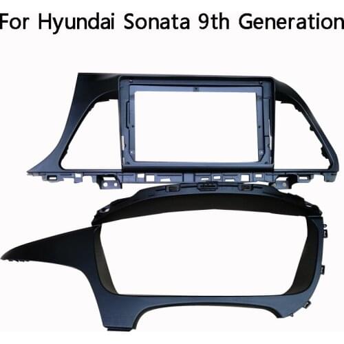 2pcs 9inch For Hyundai Sonata 9th Generation 2015-2017 Car Fascia Navigation Frame Dash Kit Universal Android Multimedia Player