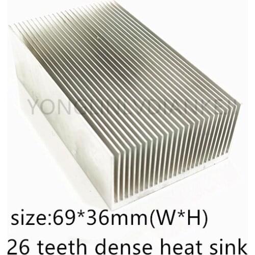 2piece Dense tooth radiator 69*36-69mm/Cooling fins/LED heatsink/IC heatsink