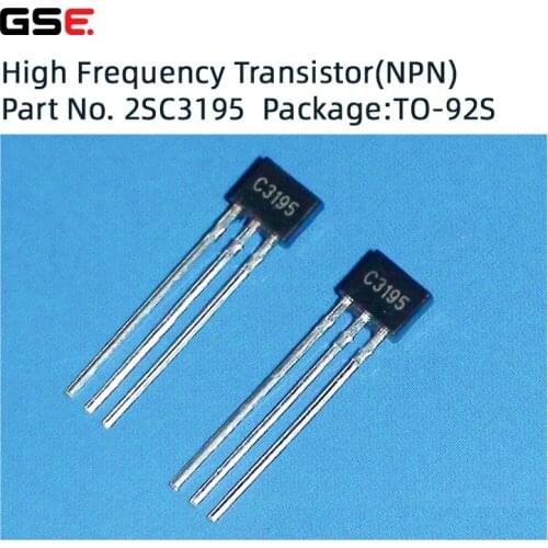 2SC3195 TO-92S HF LOW-NOISE TRANSISTOR FT0.6G High Frequency Transistor NEW 100PCS/LOT