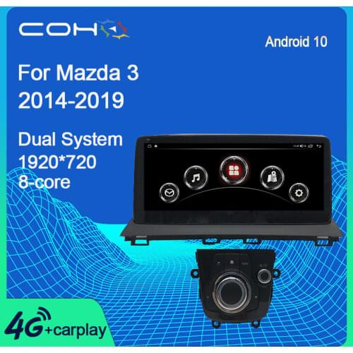 COHO For Mazda 3 2014-2019 10.25Inch Tesla Car Stereo Multimidia Car Radio Android 10 Octa Core