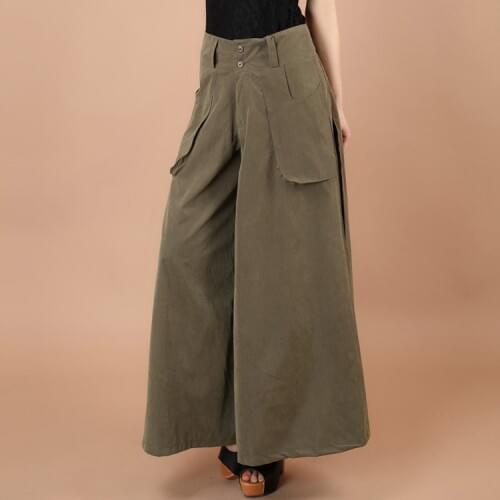 Plus Size 5XL 6XL 7XL Women Summer Casual Loose Pants High Waist Cotton Linen Wide Leg Pants Fashion Skirt Trousers