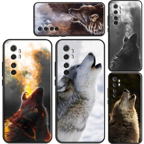 Wolf Howling Case For POCO F3 X3 M3 Pro Phone Cover For Xiaomi Mi 11 Ultra 9T 10T Pro Mi Note 10 Lite