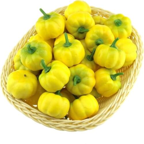 Gresorth 30pcs Artificial MINI Pumpkin Decoration Fake Vegetable for Home Party Kitchen House Table Show