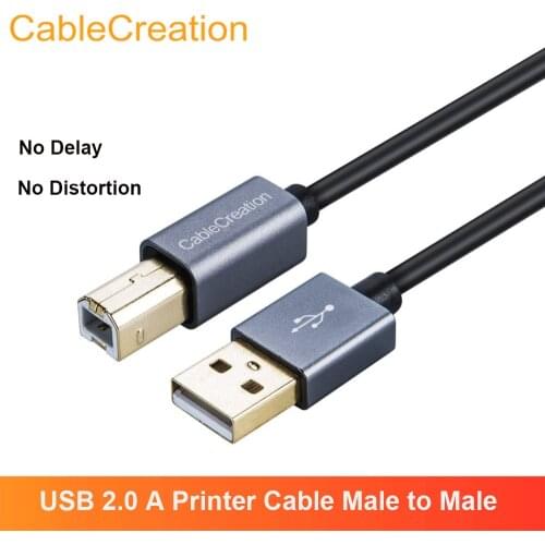 USB Printer Cable, CableCreation USB 2.0 A Male to B Male Scanner Cord, Compatible HP, Cannon, Brother, Epson, Dell, Xerox, etc