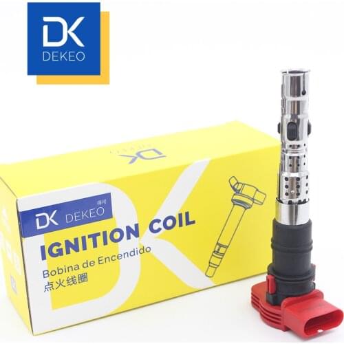 DEKEO Ignition Coils For Audi A6L A8 S4 Volkswagen China Toureg Spyker C8 077905115Q
