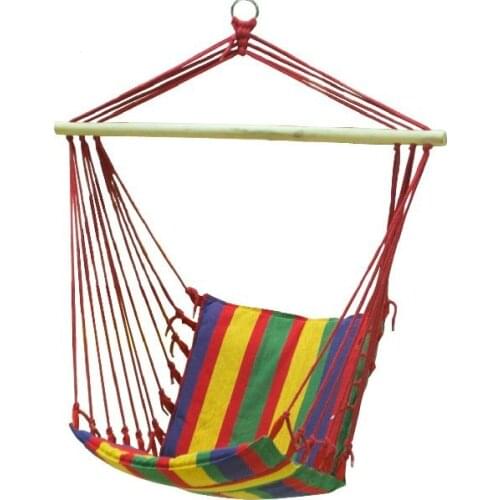 Adult Colorful Casual Hanging Chairs Outdoor Children Canvas Striped Rocking Chair Top Grade Indoor Patio Swing