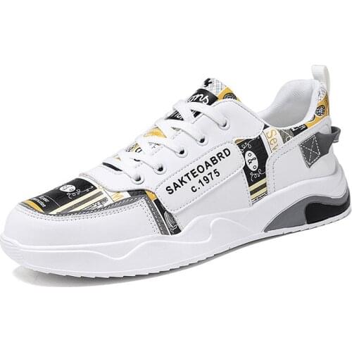 Men Casual Shoes Flat Outdoor Fashion Lace Up Autumn Spring Leather Low Top Sneakers Male Non-slip Work Breathable Thick Sole