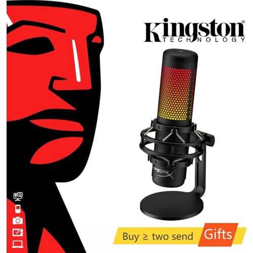 Original Kingston HyperX QuadCast s Professional E-Sports Microphone Computer Live Microphone rgb Microphone Device Voice Game