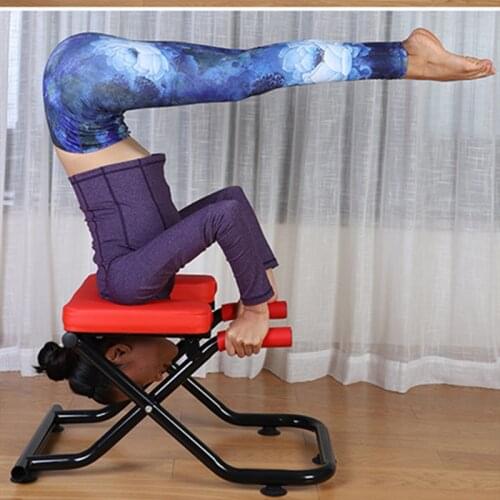 Multifunctional Foldable Yoga Stool Household Fitness Equipment Sports Auxiliary Inverted Chair Home Gym Balance Board