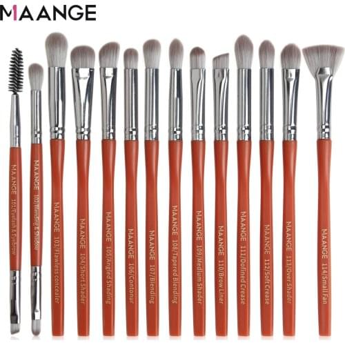 MAANGE Pro 5/14Pcs Makeup Brushes Tool Set Cosmetic Eye Shadow Eyeliner Eyelash Blush Blending Lip Make Up Brush Maquiagem