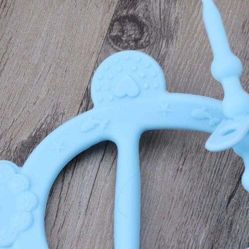 Nontoxic Silicone Teether Baby Kids Child Finger Guard Stop Thumb Sucking Wrist Band P31B