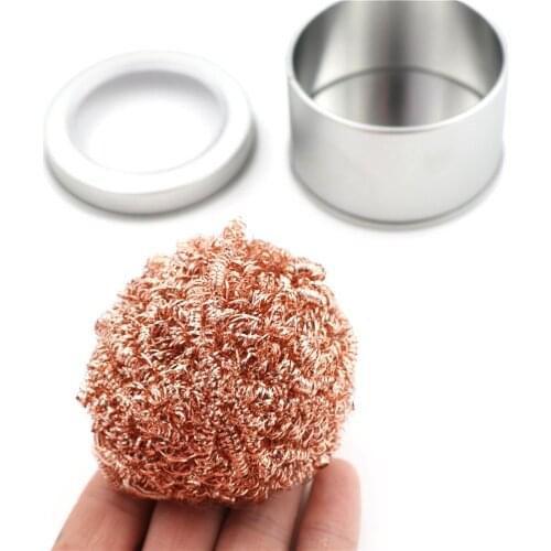New Welding Soldering Solder Iron Tip Cleaner Cleaning Steel Wire Sponge Balls For Welding Tool Whosesale