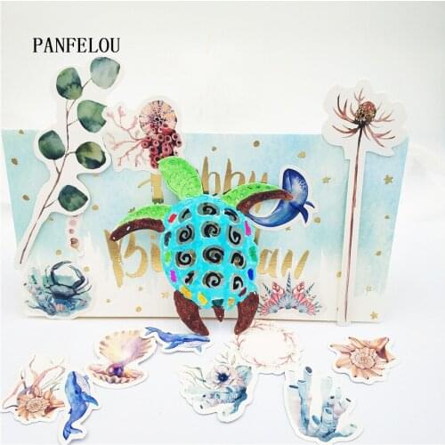 PANFELOU Scary lantern fish metal craft paper die cutting dies Scrapbooking/DIY Thanksgiving Day Easter Embossing mould cards