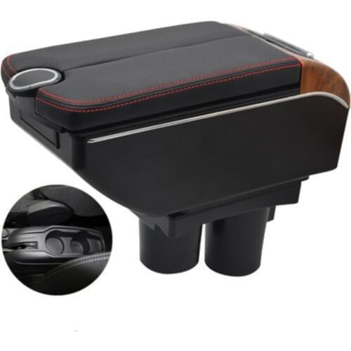 FOR 301 Armrest box 2012-2016 Double doors open 7USB Centre Console Storage Box Arm Rest