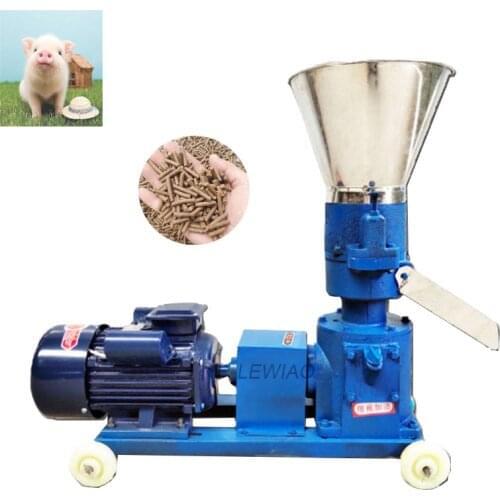 Pellet Press Animal Feed Pellet Mill Biomass Pellet Machine 4kw 150kg/H-200kg/H