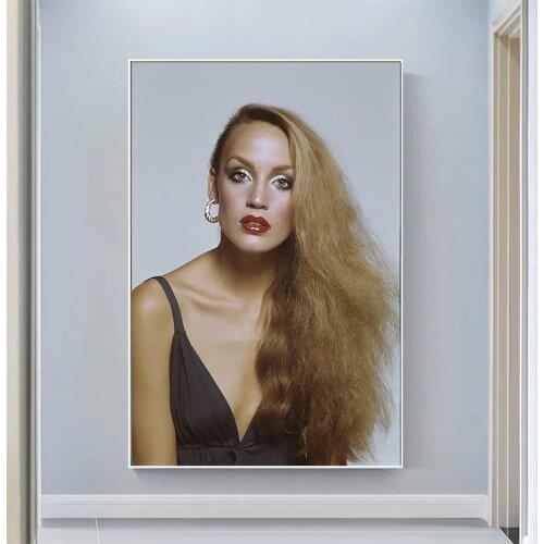Silk Cloth Wall Poster Jerry Hall Sexy Model Star Art Home Decoration Gift