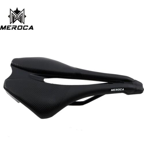 MEROCA Mountain Bike Road Bike Seat Comfortable Saddle Hollow Big Butt Seat Short Nose Seat
