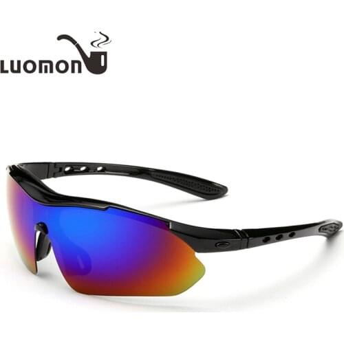 LUOMON Sports Polarized Sunglasses Goggle for Men Shield Windproof Eyewear Classic UV protection Outdoor Driving Sun Glasses