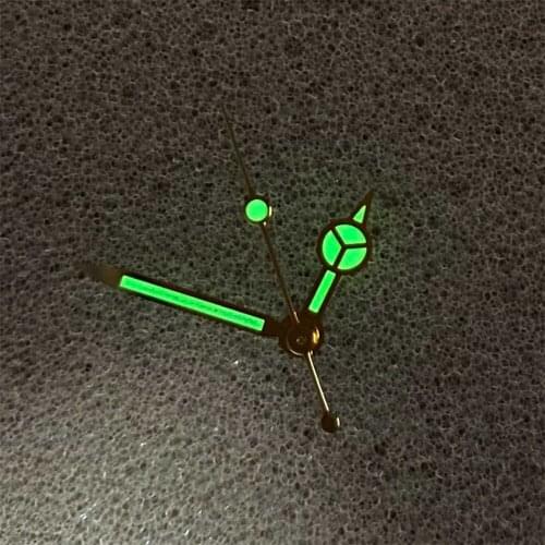 Green Luminous Cathedral Hands Watch Hands Set Watch 3 Pointers For NH35/NH36 Automatic Movement