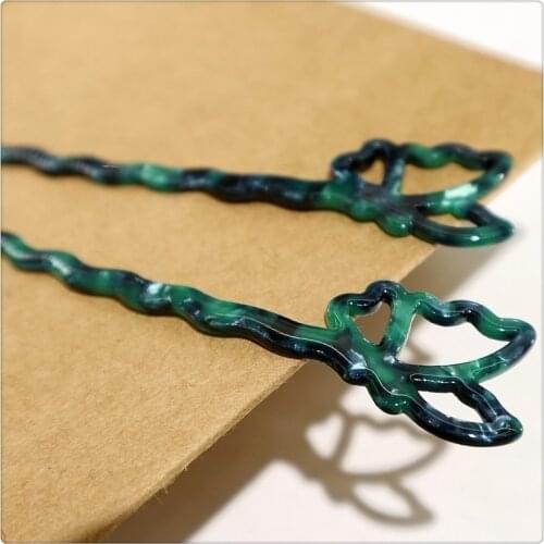 Vintage Chinese Style Hair Sticks Acetate Resin Chopstick Women Hairpins Hair Clip Pins Wedding Hair Styling Tools Accessories