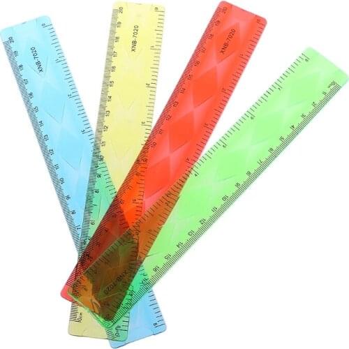 1PC Soft 20cm Ruler Multicolour Flexible Creative Stationery Rule School Supply