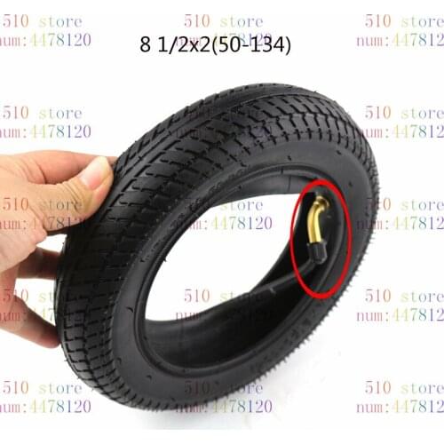 1pc Brand New 8 1/2x2(50-134) Wheel motorcycle tires 10 Inch Inner Tube bent Schrader Valve for Rims motorcycle