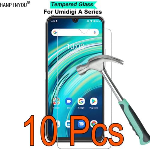 10 Pcs/Lot For Umidigi A9 / A11 / Pro / Max 9H Hardness 2.5D Ultra-thin Toughened Tempered Glass Film Screen Protector Guard