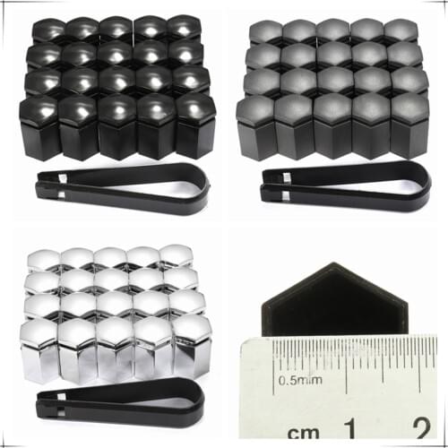 17x30mm 20pcs/set 17mm Wheel Nut Cover Bolt Cap Protector For Vauxhall/Opel Romove Tool Key