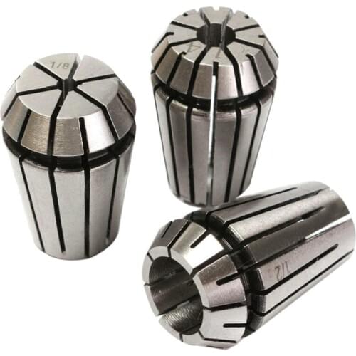 3pcs ER20 Spring Collet Chuck Lathe Milling CNC Engraving Holder 1/8 inch 1/4 inch 1/2 inch