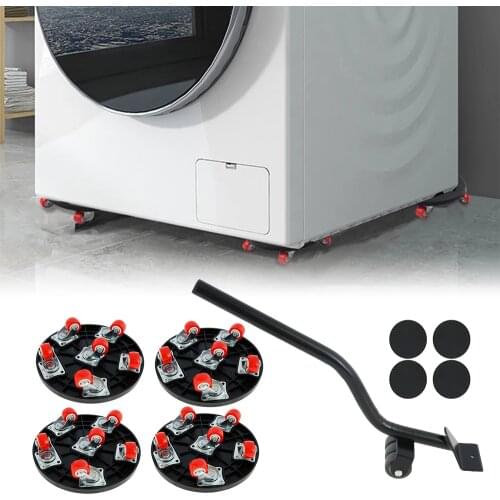 9Pcs Furniture Lifter Shifter Heavy Duty Dolly Mover Slider Kit Rollers Move Tool 360 Degree Rotating Pads 500 kg Load Capacity