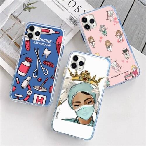 Spain Cartoon Medicine Doctor Nurse fashion Phone Case For iphone 12 5 5s 5c se 6 6s 7 8 plus x xs xr 11 pro max mini