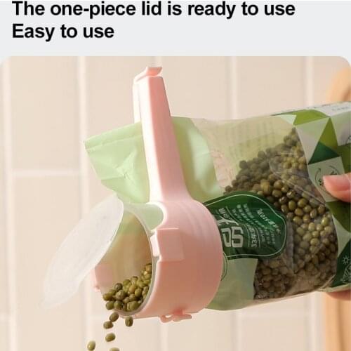 Sealing-Clip Preserve Snack Food-Storage Creative Reuseable Plastic Snack Fresh Sealing Bag Cap Home Kitchen Storage with lid