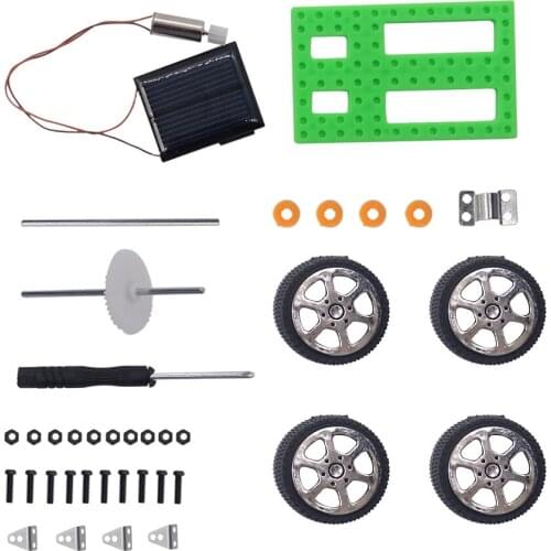 Solar Toys For Kids 1 Set Mini Powered Toy DIY Car Kit Children Educational Gadget Hobby Funny Dropshipping 2018