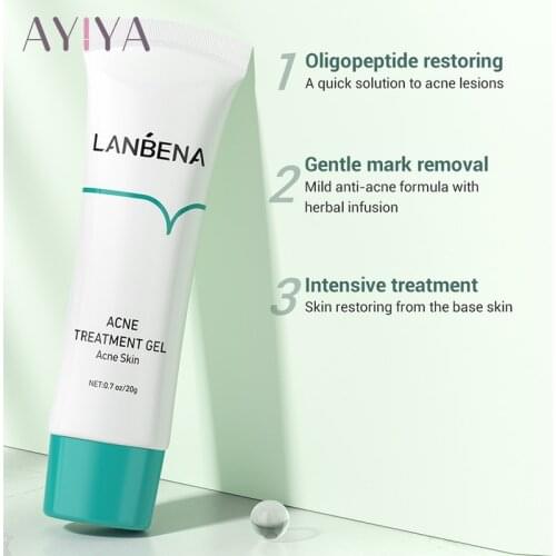 20g Anti Acne Removal Cream Acne Treatment Fade Acne Spots Oil Control Shrink Pores Whitening Moisturizing Acne Cream Skin Care