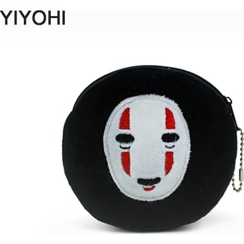 Hot On Sale Kawaii Cartoon spirited away Children Plush Coin Purse Zipper Change Purse Wallet Kids Girl Women For Gift