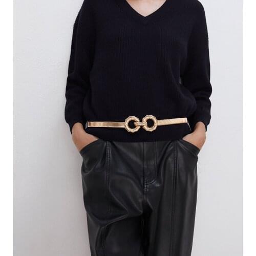 Gold Color Metal Chain Waist Chain Belt Women Vintage Hip Hop Punk Waistband Female Party Belly Chain ZA Body Jewelry Waist Belt