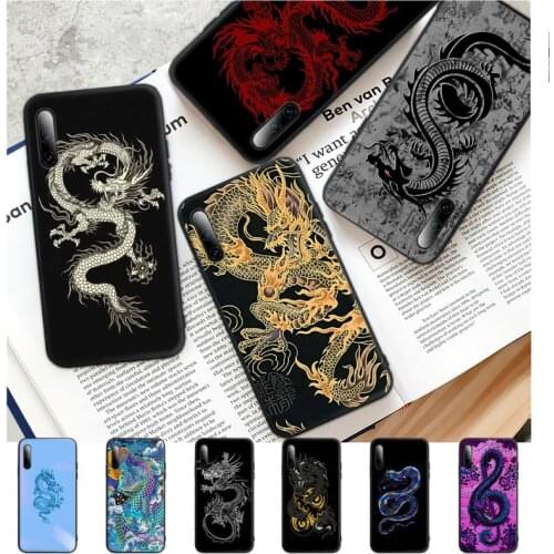 Fashion Chinese Dragon Phone Case For Redmi Note 6 8 9 10 Pro 10 9s 8t 7 5A 5 4 4x Silicone Cover